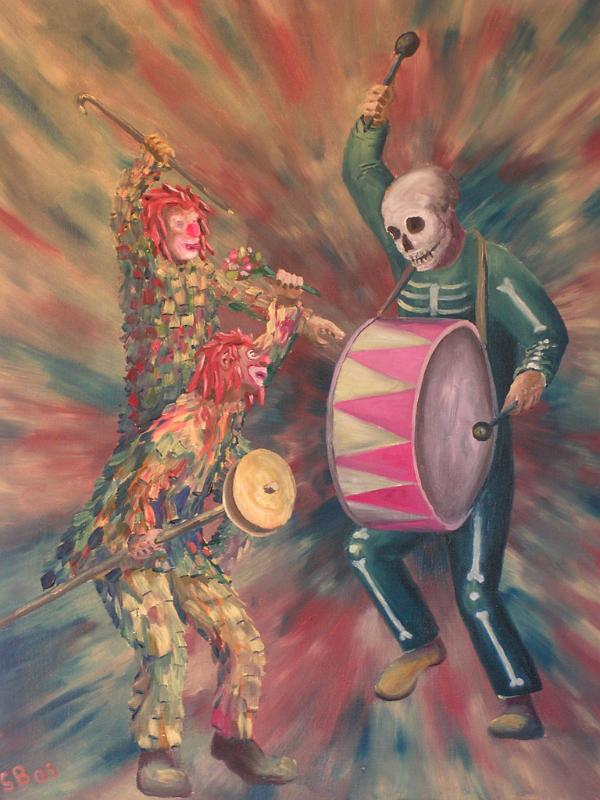 Dudemann und Lappenclown, 2003, Öl-Leinen, 60x67.jpg